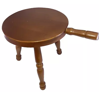 Handled 3 Legged Wood Yugoslavian Milking Stool • $24.29