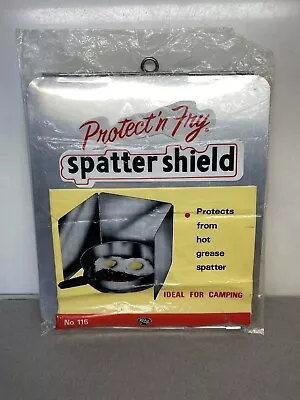 Vintage Camping Kitchen Cooking Aluminum Fry Splatter Shield • $9.95