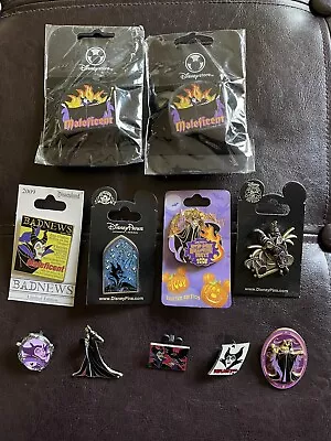 Disney 11 Pin Lot Of Maleficent Diablo Dragon Paris Halloween LE • $120