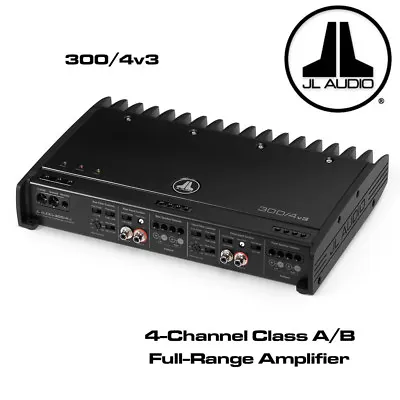 JL Audio 300/4v3 - 4 Channel Class A/B Full-Range Amplifier 300 Watts Slash Amp • £609