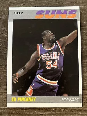 Ed Pinckney 1987 Phoenix Suns 87-88 Fleer Basketball Nba #88 Of 132 Nrmt Fresh • $1.01