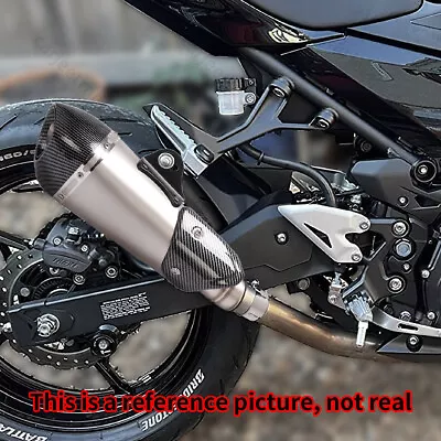 Motorcycle Exhaust Slip On Muffler Silencer For Kawasaki Z400 Ninja 400 18-22 • $62.85