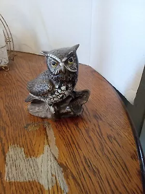 VINTAGE HOMCO OWL FIGURE Procelain Retro Figurine 5  MCM • $0.99