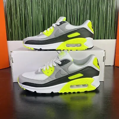 Nike Air Max 90 Womens Shoes Lime Green Volt White CD0490-101 Size 5-7.5 • £90.14