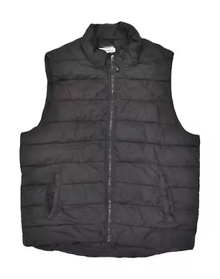 CHAMPION Mens Padded Gilet UK 42 XL Black Polyester FR05 • £24.38