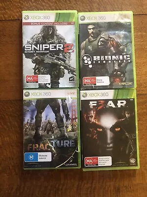 XBOX 360 Video Games Bulk Lot Of 4 Games. Pal Complete Free Post. • $45