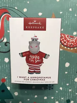 Hallmark 2023  I Want A Hippopotamus For Christmas Magic Keepsake Ornament New • $18.99