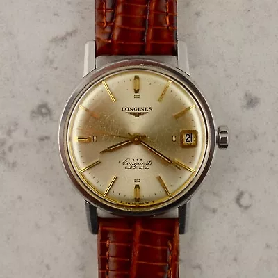 C.1958 Vintage Longines Conquest Automatic Watch Ref.9035 Cal. 292 In Steel • £825.12