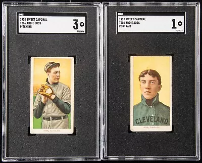 1909-11 T206 Set-Break Addie Joss Portrait Sweet Caporal SGC 1 • $499