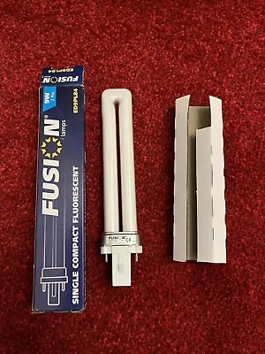 Fusion 1 Pack 2 Pin G23 9W Single Compact Fluorescent Lamp Light Bulb NEW • £5