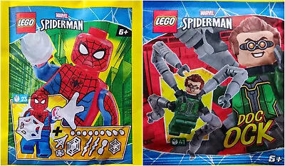 ORIGINAL LEGO- MARVEL - LOT Of 2 Foil Packs SPIDERMAN 682306 & DOC OCK 682401 • $31.34