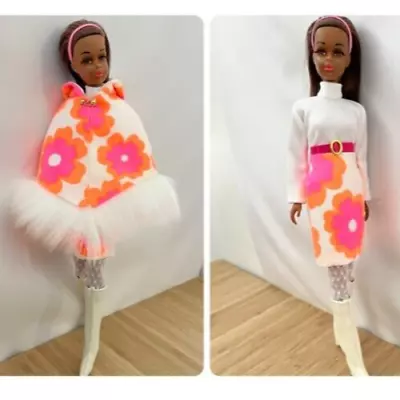 Handmade OOAK Outfit For Francie Casey Twiggy Vintage Barbie Doll Cape Skirt + • $96.56