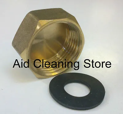 Brass Female Blanking Cap Stop End Sizes  3/4  Bsp + Free Rubber Washer • £2.97