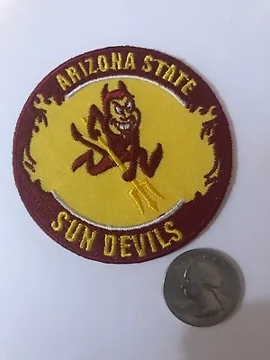 ASU Arizona State University Sun Devils Vintage Embroidered Iron On Patch 3  • $6.99