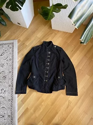 Vintage Womes Marithe Francois Girbaud Asymmetrical Button Blazer Jacket Size L • $85