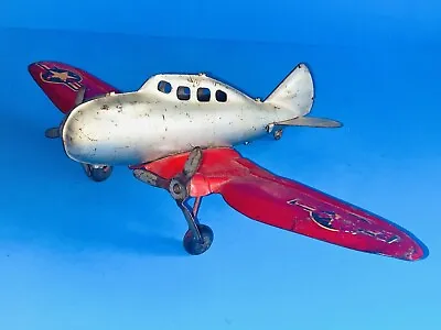  Marx Pressed Steel Twin Prop P35 Fighter 1939 • $70