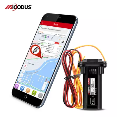 GPS Motorcycle Tracker Waterproof Car Tracking Device Free APP ACC Cut Off Fuel • $22.99