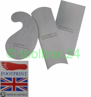 Genuine FOOTPRINT 3pc Shaped Cabinet Scraper Set For Wood Finishing FOO242 242 • £19.99