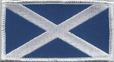 Scotland Saltire Large Rectangular Embroidered Patch  • £5.50