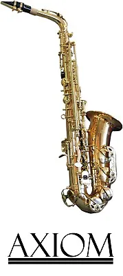 $489 • Buy Axiom Alto Saxophone Quality Student Beginner Sax With Case And 2 Year Warranty 