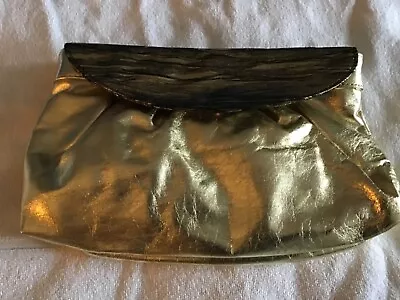$17.99 • Buy Zt By Zara Terez Gold Convertible Clutch Pocketbook Made In Usa Nwot