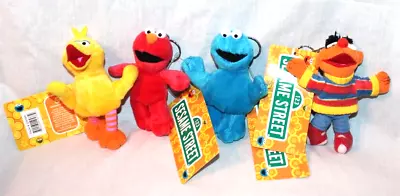 New With Tag 2003 Lot Of 4  Sesame Street  Elmo Keychains/ Back Zipper 5  Plush • $14.99