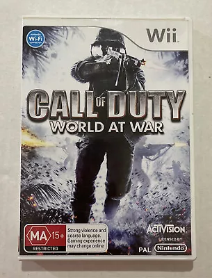 Call Of Duty: World At War - Nintendo Wii With Manual • $14.95