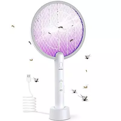 Fly Zapper Electric Fly Racket Insect Killer Bug Mosquito Swatter Bat Wasp Trap • £12.99