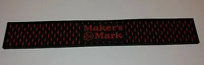 Makers Mark Black Rubber Bar Drip Spill Rail Mat 24  X 3 1/2  • $19.99