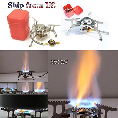 3500W Portable Burner Gas Propane Stove Camping Ignition Cooking Hiking Pinic • $16.99
