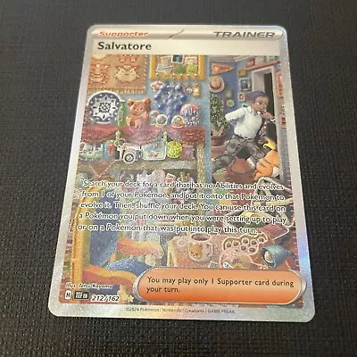 Pokemon Temporal Forces Salvatore 212/162 Trainer Special Illustration Rare NM • $15.99