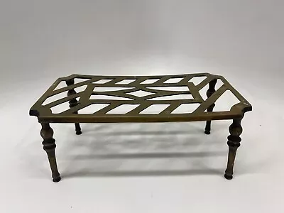 Vintage Brass Footed Trivet Pot Stand • $10