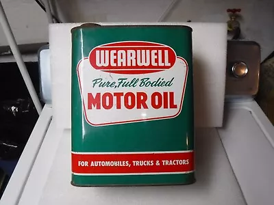 Original Wearwell 2 Gallon Oil Can 10W-30 Western Auto Canco 1964? • $80