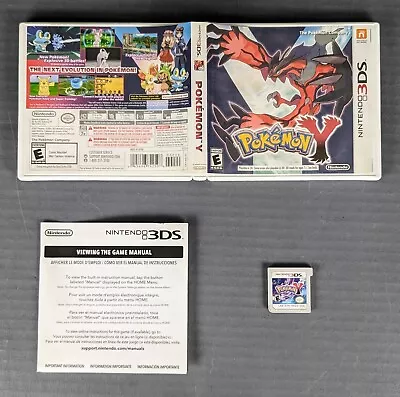 COMPLETE Pokemon Y (Nintendo 3DS 2013) CIB Cleaned & Tested • $36