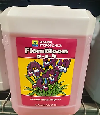 $162.99 • Buy General Hydroponics Flora Bloom 6 Gallon 6G - Flower Booster Enhancer Nutrients