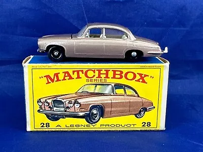 Matchbox Lesney 28c Jaguar Mk 10 - Mib • $10.50