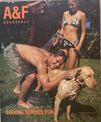Rare Abercrombie & Fitch Quarterly Summer Catalog ‘98 Centerfold (f) • $39