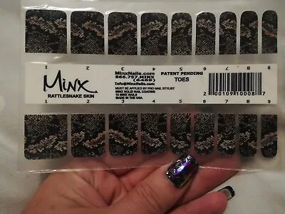 Rattlesnake Skin MINX PROFESSIONAL NAIL WRAPS NEW SALON  • $18.65