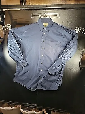 Cabellas Outfitter Series Mens Shirt 2XL Tall Blue Button Down Long Sleeve • $13.30