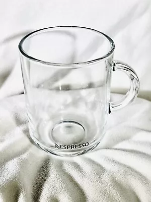 Nespresso Vertuo 13.2oz Clear Tempered Glass Coffee Mug Grcic Design French • $18.99