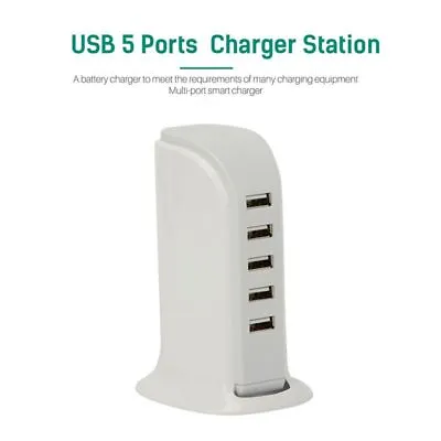 Multi 5/6 USB Port Desktop Charger Rapid Tower Charging Station Power Adapter US • $9.90