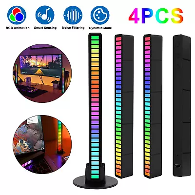 Sound Music Light Voice Activated Pickup Dynamic RGB LED Strip Tube Car Bar Lamp • $12.48