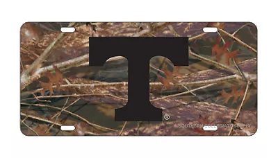 UT TENNESSEE Volunteers Mirrored Realtree Camo - Black T License Plate / Car Tag • $24.45