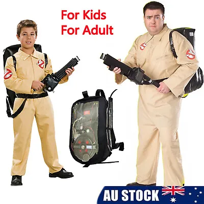 Cosplay Ghostbusters Jumpsuit Kids Backpack Costume Bodysuit Outfits Dress • $18.98