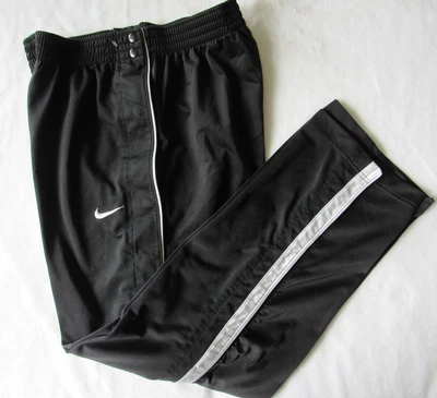 $23.69 • Buy NIKE Basketball Mens Size M Black Breakaway Track Training Pants Vintage