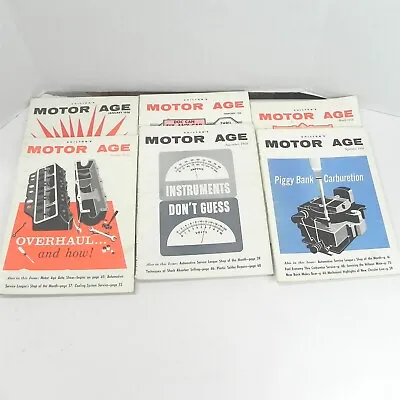 Vintage 1956 Motor Age Magazine  Lot Of 6 January February March Sept Oct Nov • $44.97