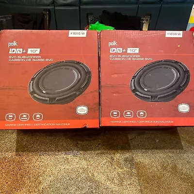 (2) Polk Audio DB+ Series 10  Single Voice Coil Subwoofer With Marine Certified • $139.99