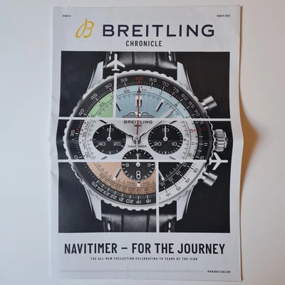 £2.99 • Buy BREITLING CHRONICLE WATCH CATALOGUE BROCHURE  Issue 1 March 2022 Full Collection