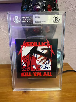 Metallica Signed Album Cover -Certified- James HetfieldUlrichHammettNewstead • £2000