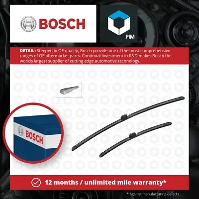 2x Wiper Blades (Pair) Flat Aero Type A180S 3397014180 Bosch Aerotwin 700/450mm • £32.95